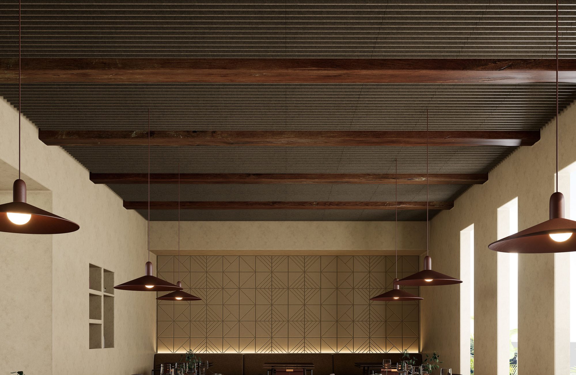 Rail, Road Ceiling Frames | Walnut | Premier Collection