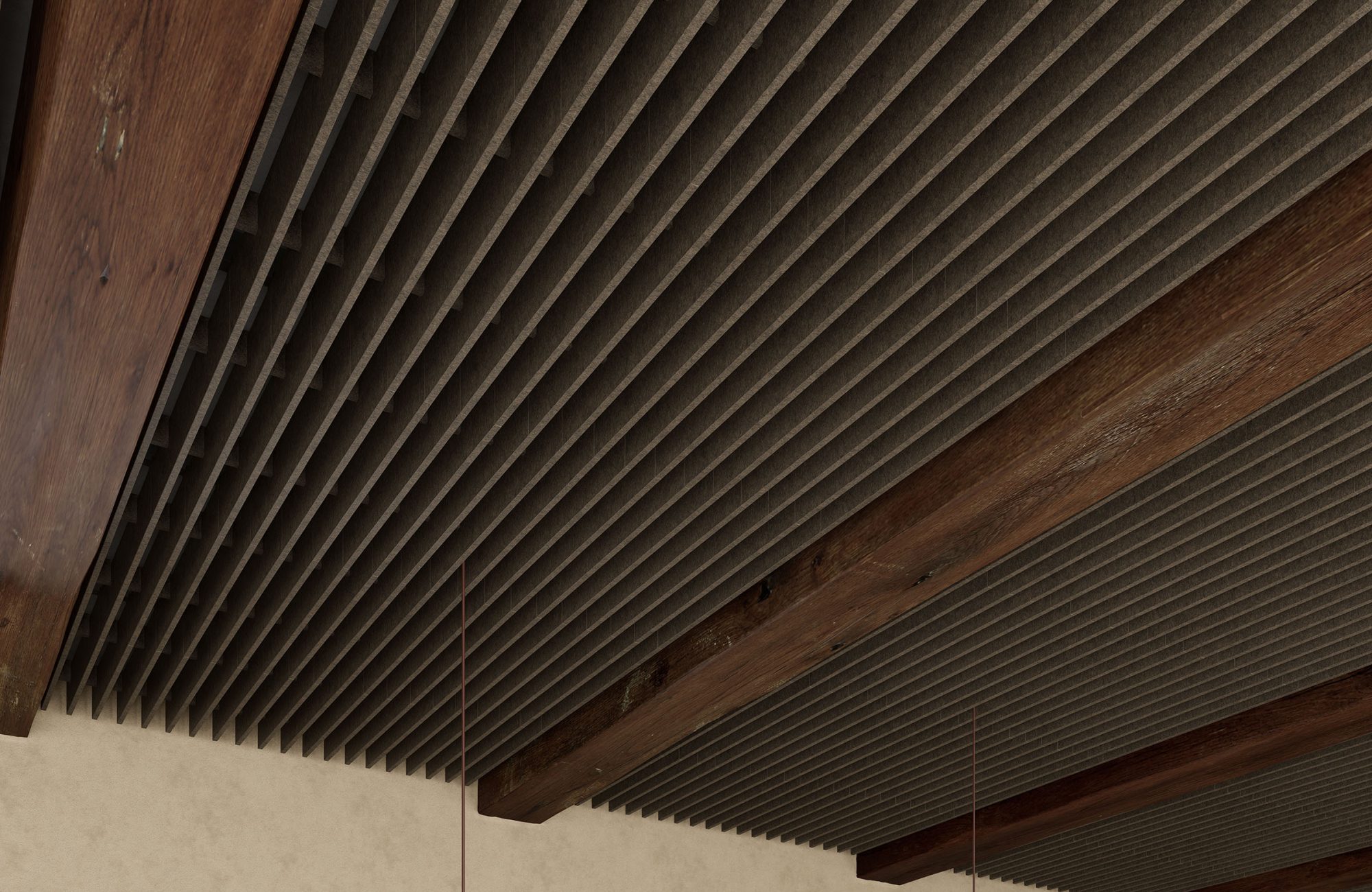 Rail, Road Ceiling Frames | Walnut | Premier Collection