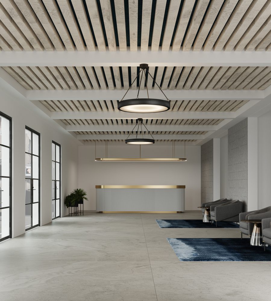 SoftenUp, Ridge Ceiling Frames | Picket Fence | WoodGrain Collection