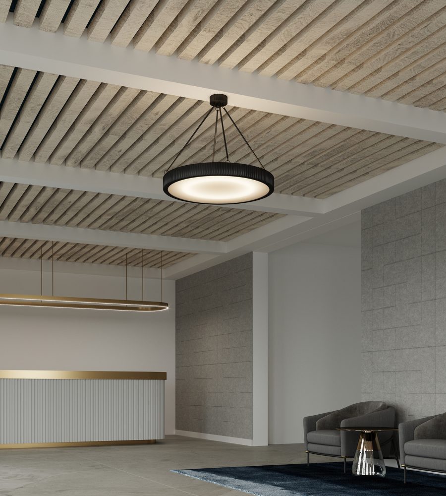 SoftenUp, Ridge Ceiling Frames | Picket Fence | WoodGrain Collection