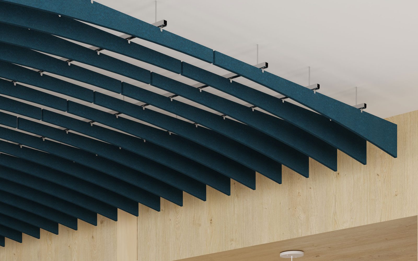 Arc Ceiling Baffles | Denim | Premier Collection