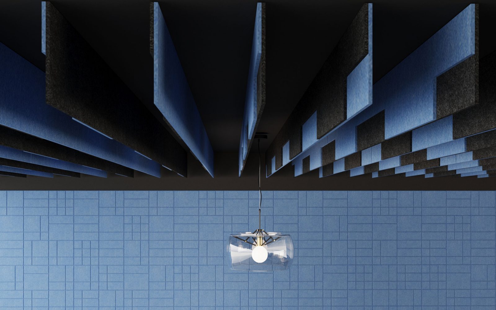 Groove Ceiling Baffles | Marine & Midnight | Premier Collection