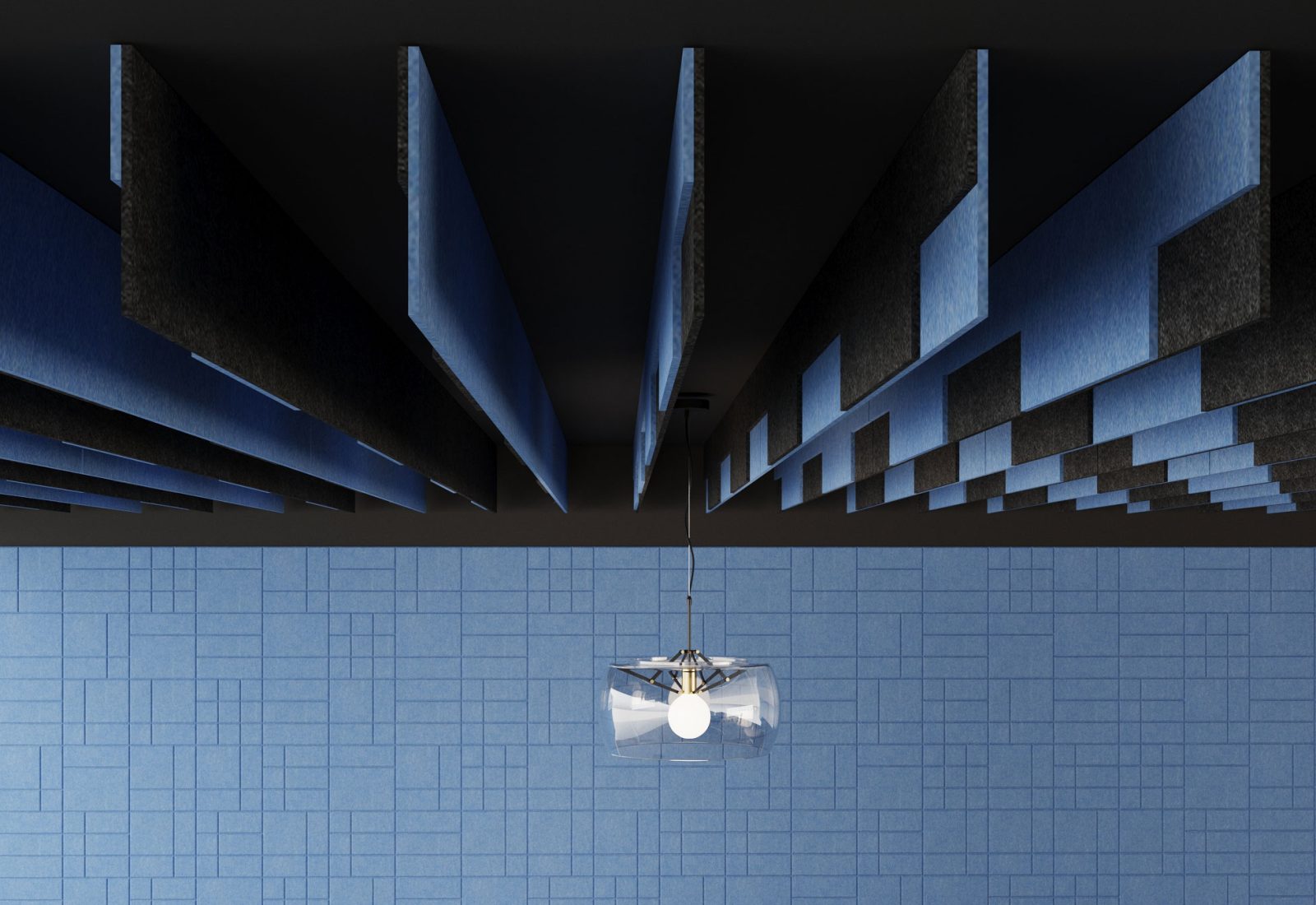 Groove Ceiling Baffles | Marine & Midnight | Premier Collection