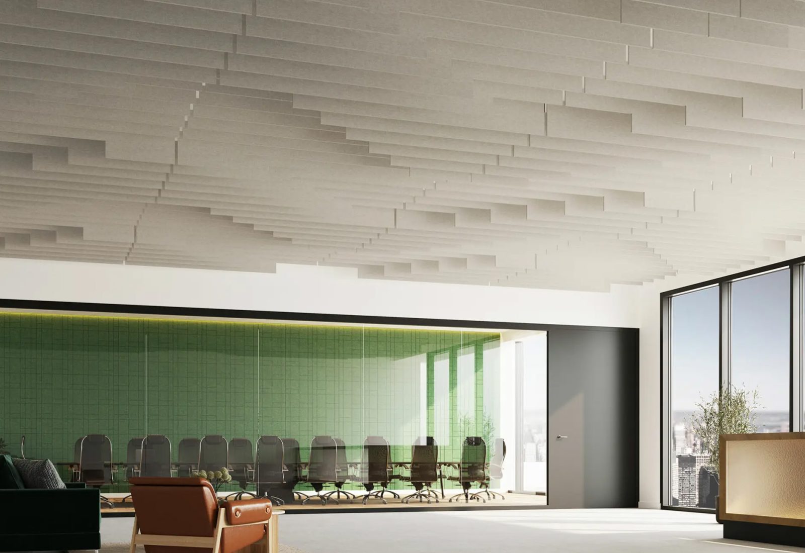 Step Ceiling Baffles | Platinum | Premier Collection