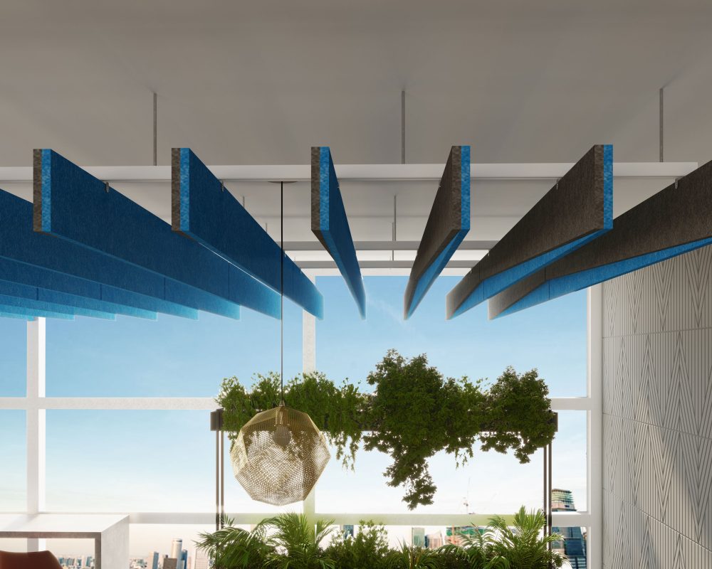 Reveal Acoustic Baffles | Azur, Slate | Premier Collection