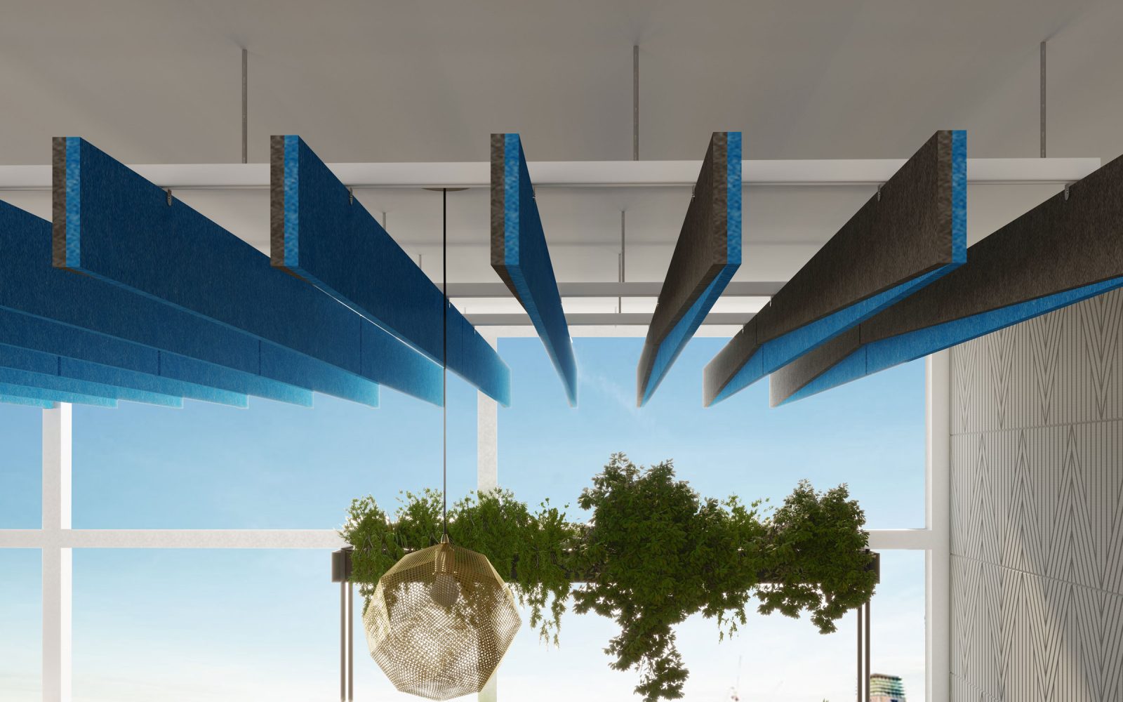 Reveal Acoustic Baffles | Azur, Slate | Premier Collection