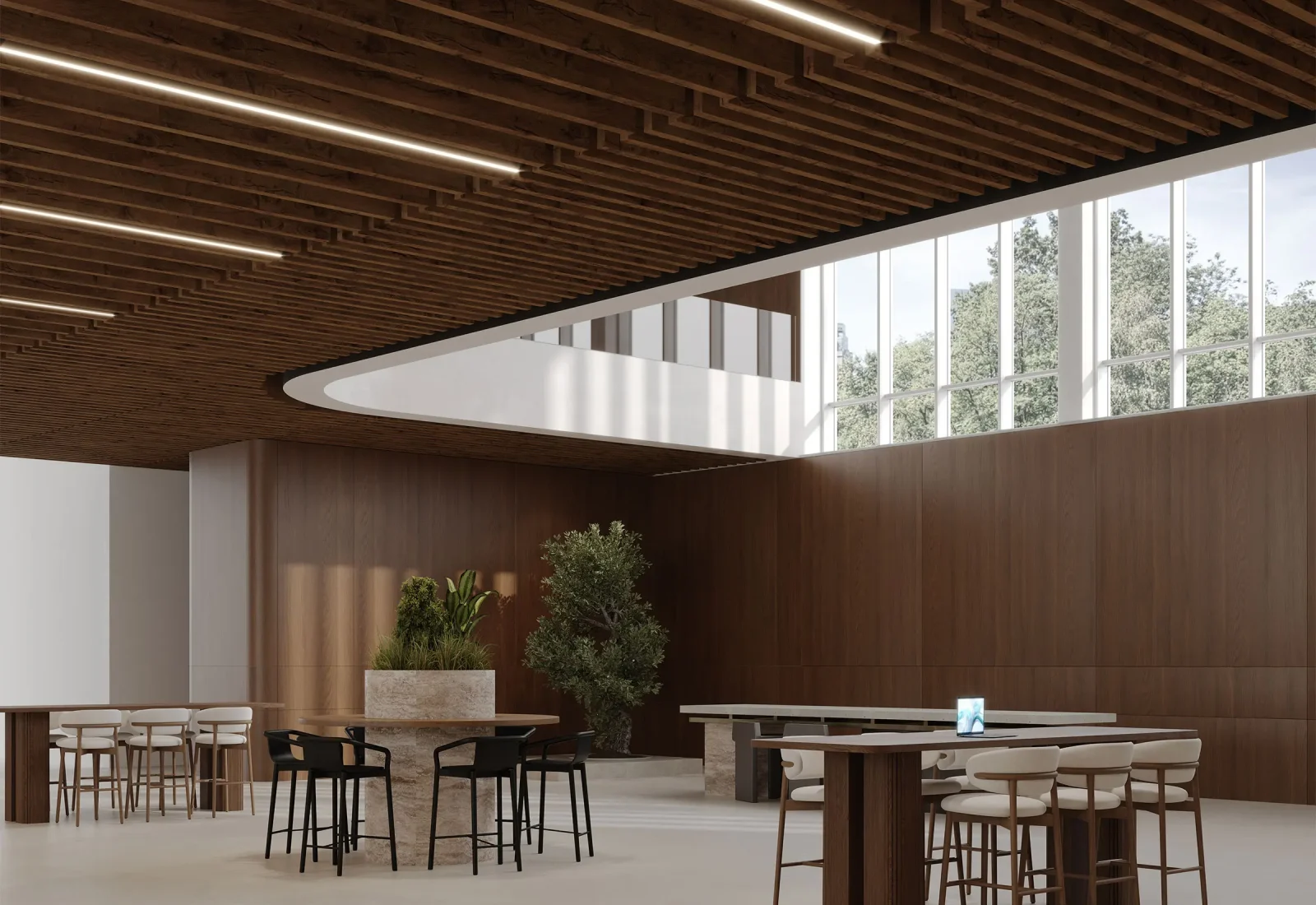 Truss Ceiling Baffles | Antique Chest | WoodGrain Collection