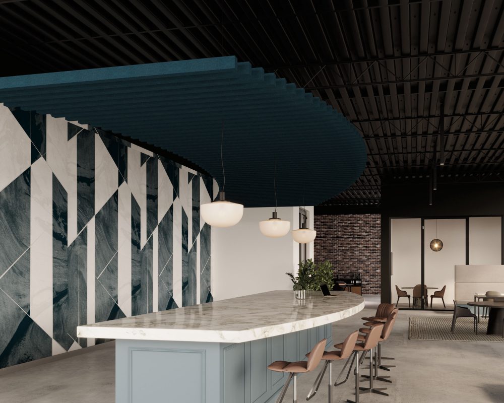 Truss Ceiling Baffles | Denim | Premier Collection