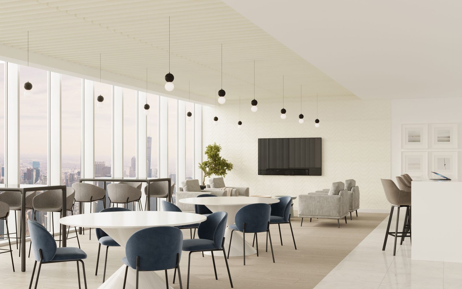 Truss Ceiling Baffles | White | Premier Collection