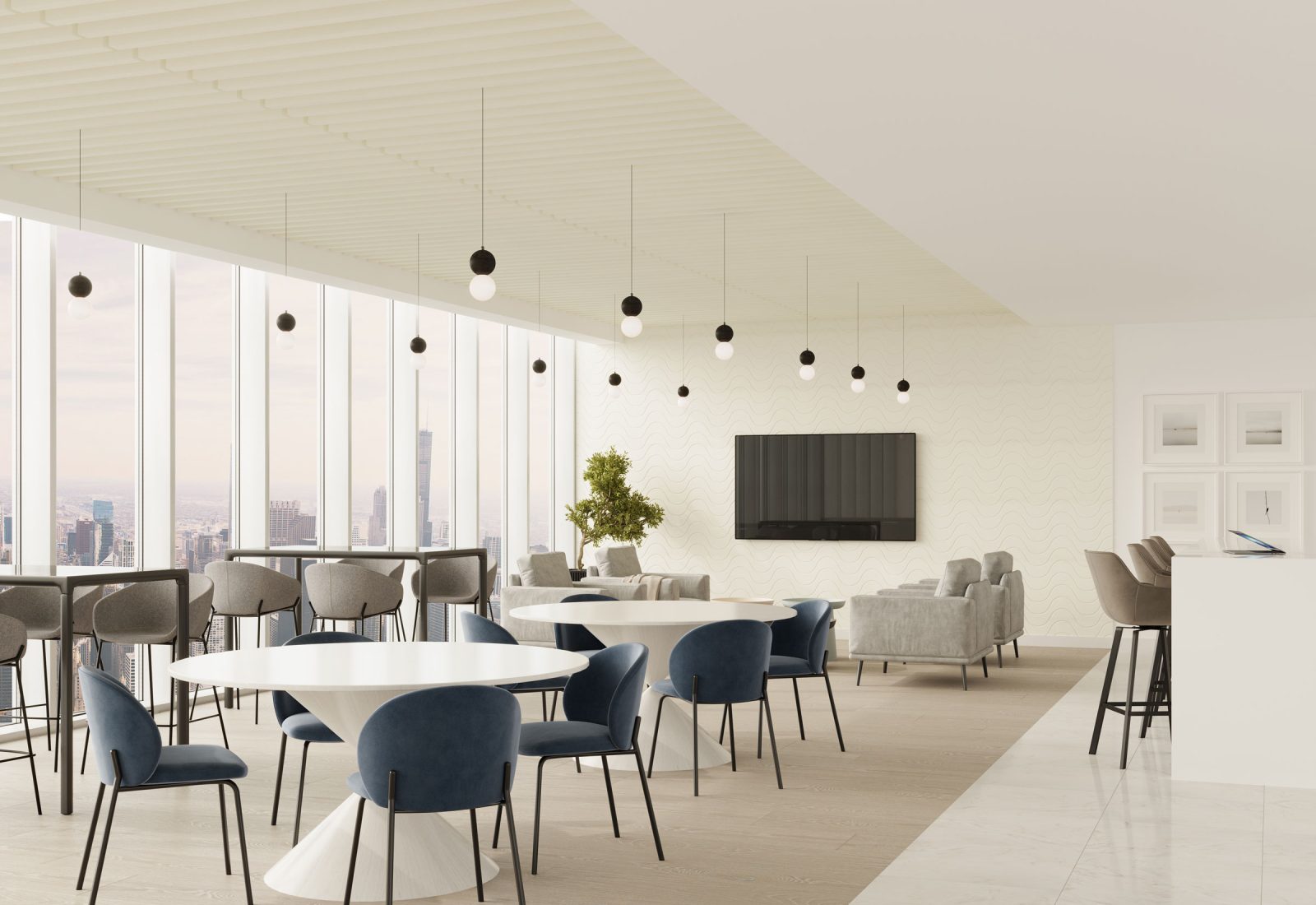 Truss Ceiling Baffles | White | Premier Collection