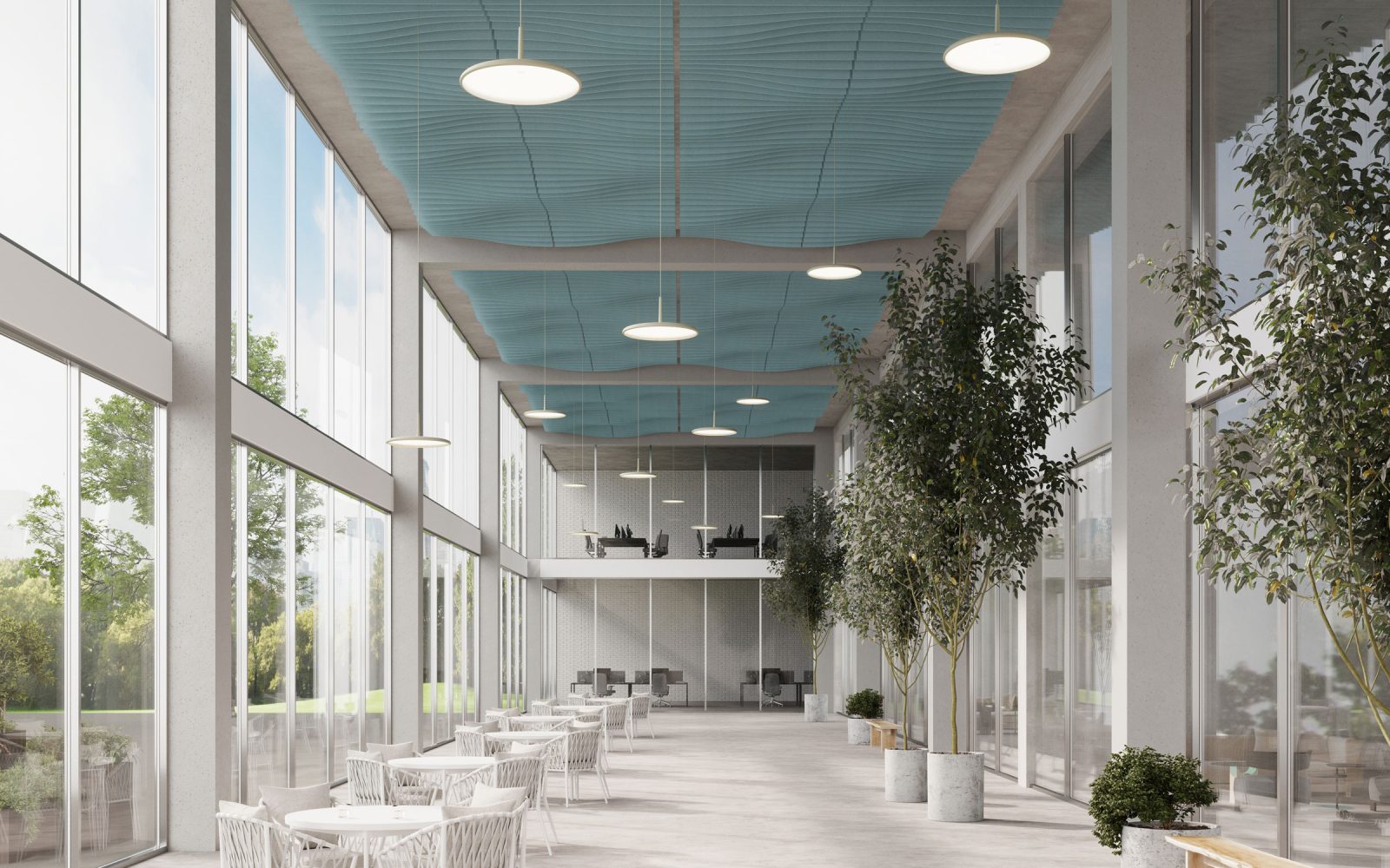 Fan Ceiling Baffles | Sea Salt | Premier Collection