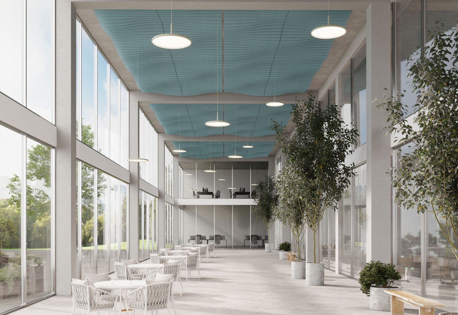 Fan Ceiling Baffles | Sea Salt | Premier Collection