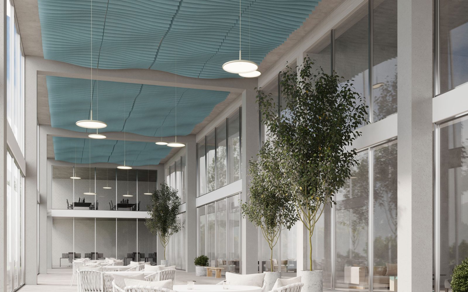 Fan Ceiling Baffles | Sea Salt | Premier Collection