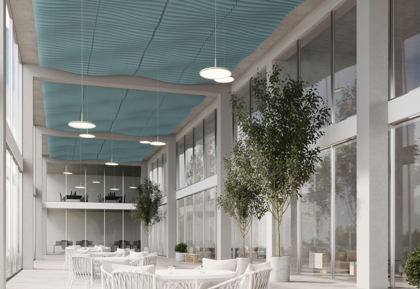 Fan Ceiling Baffles | Sea Salt | Premier Collection