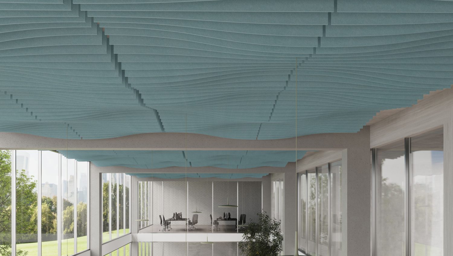 Fan Ceiling Baffles | Sea Salt | Premier Collection