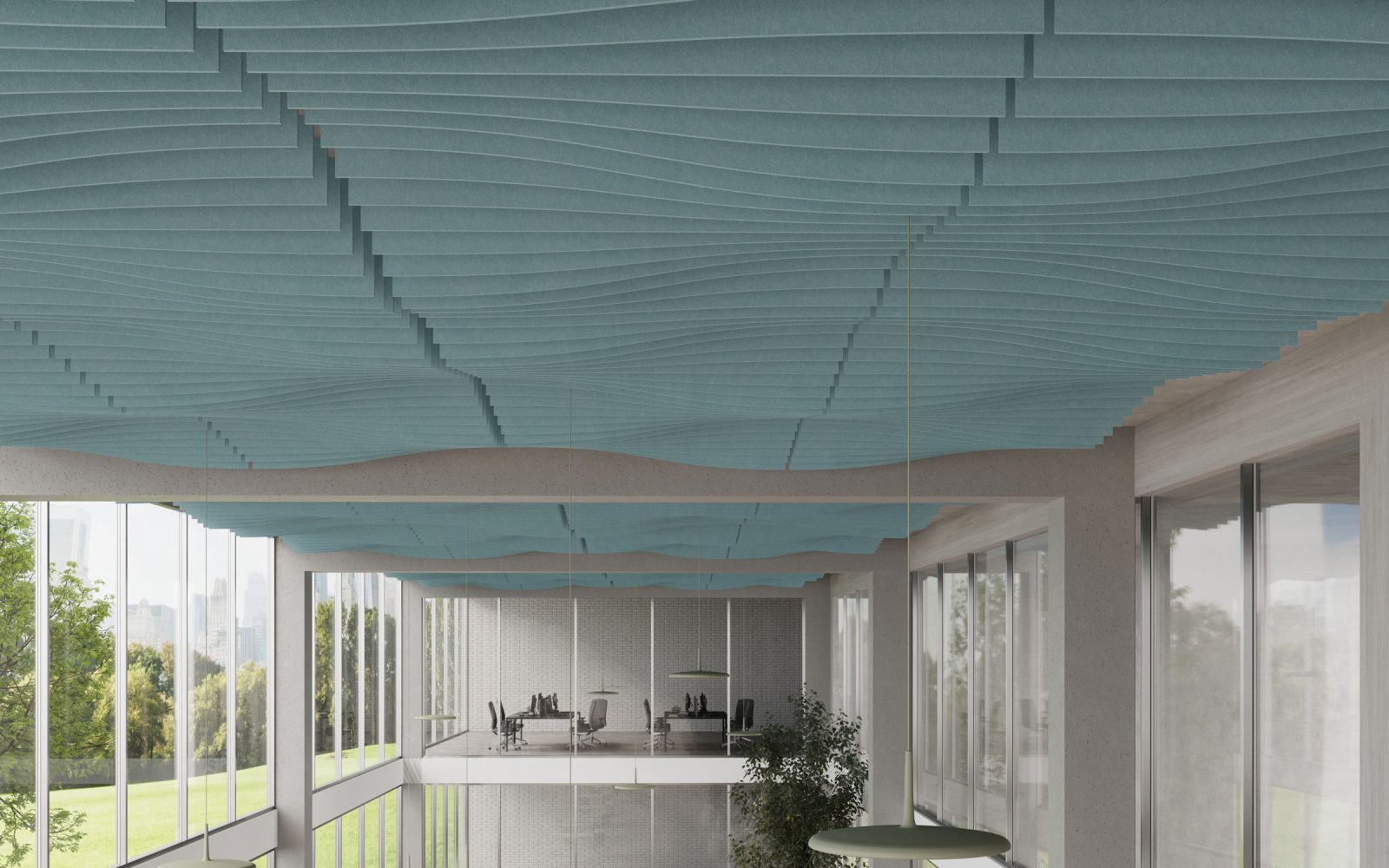 Fan Ceiling Baffles | Sea Salt | Premier Collection