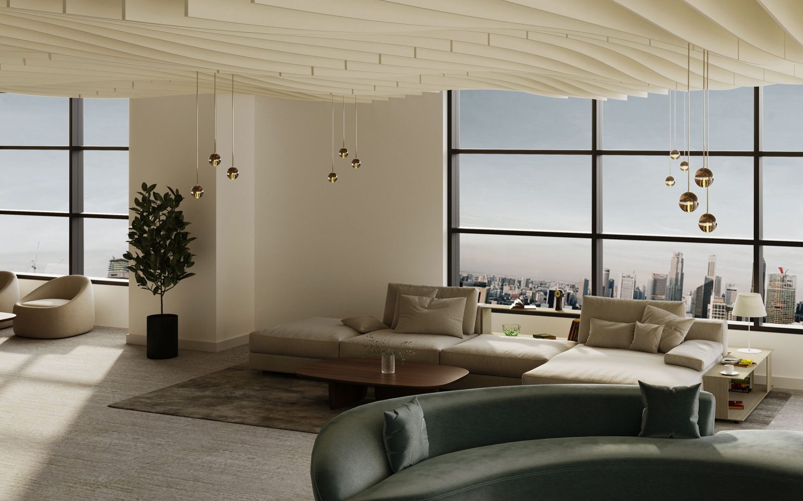 Fan Ceiling Baffles | White | Premier Collection