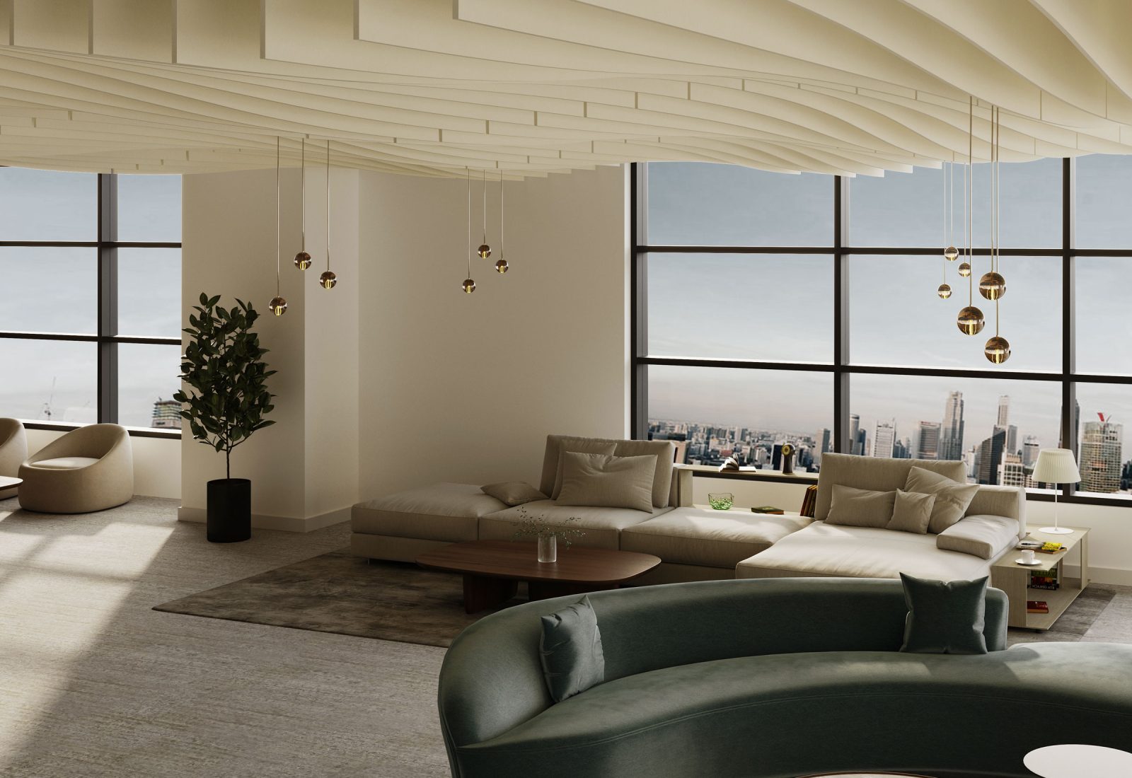 Fan Ceiling Baffles | White | Premier Collection