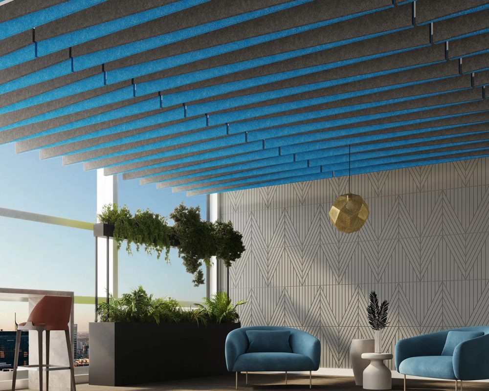 Reveal Acoustic Baffles | Azur, Slate | Premier Collection