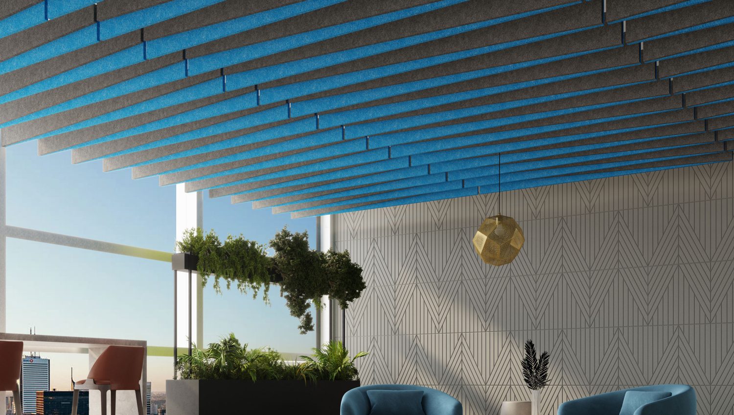 Acoufelt_Ceiling_Double-Blade-Baffle-1_Azure