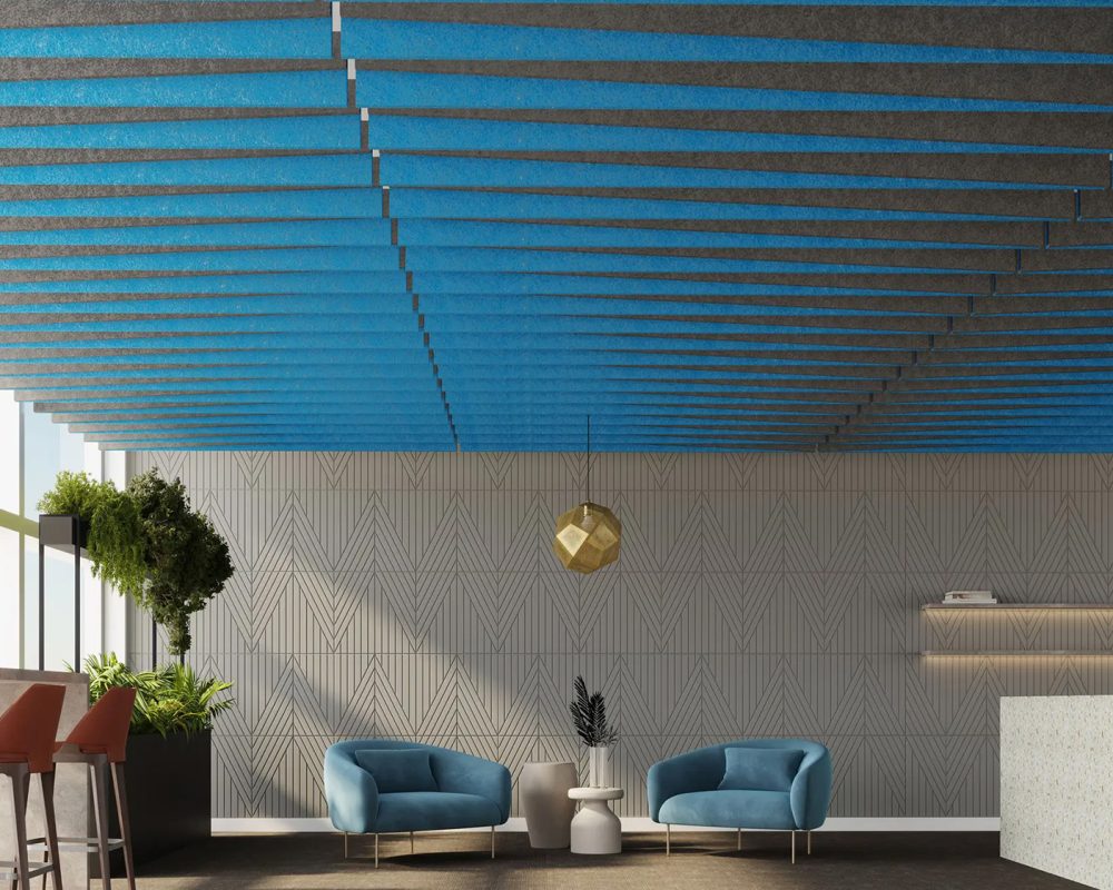 Reveal Acoustic Baffles | Azur, Slate | Premier Collection