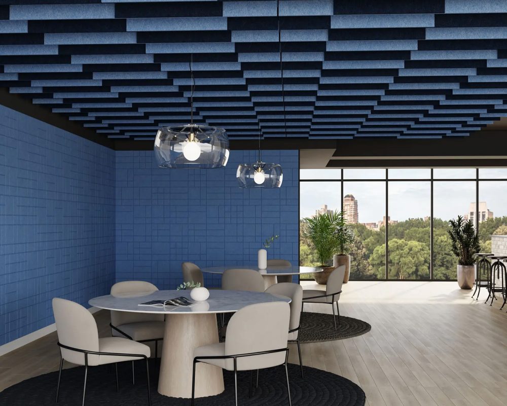 Groove Ceiling Baffles | Marine & Midnight | Premier Collection