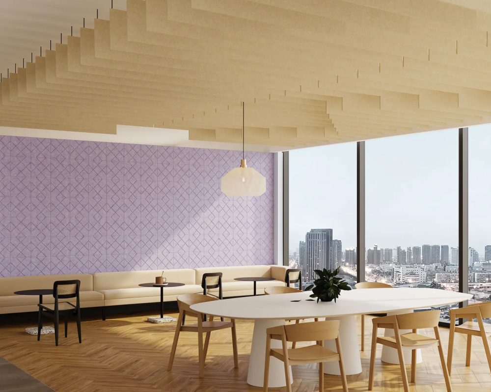 Step Ceiling Baffles | Ivory | Premier Collection