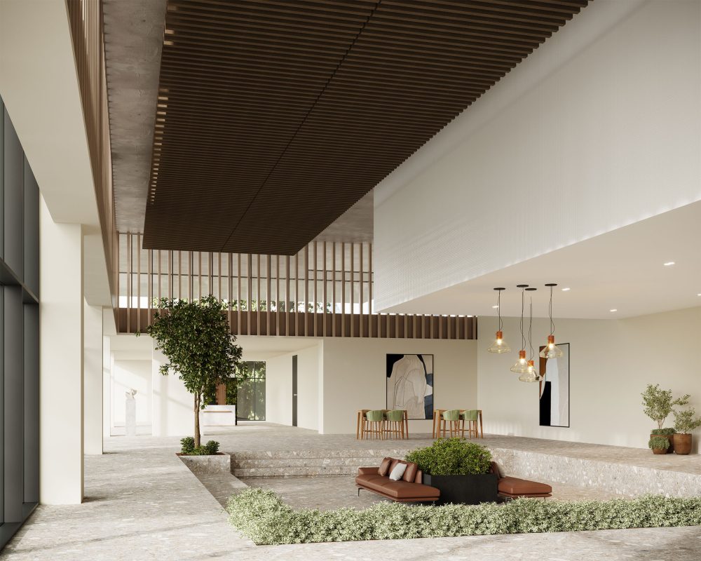 Truss Ceiling Baffles | Walnut | Premier Collection