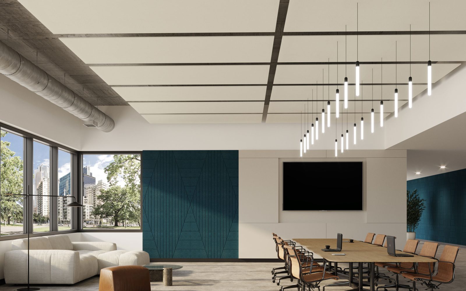Rectangle Ceiling Clouds | White | Premier Collection