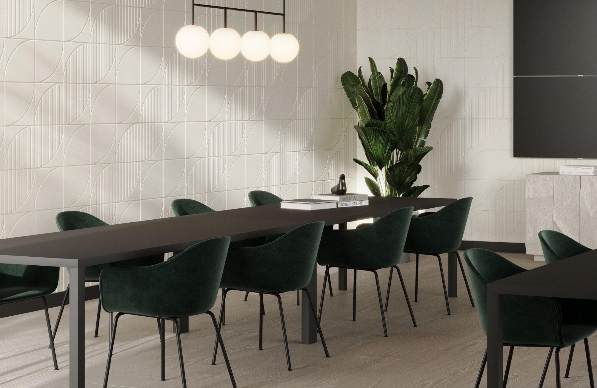 Fracture, Crescent 1-7 Wall Tiles | White | Premier Collection