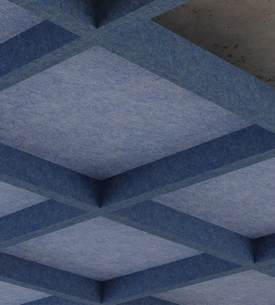 Framework Capped Ceiling Grids | Periwinkle, Marine | Premier Collection