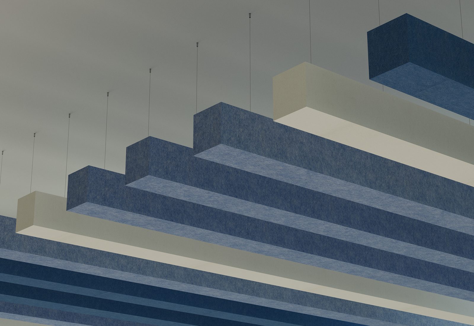 Beam Ceiling Baffles | Periwinkle, Marine, White | Premier Collection