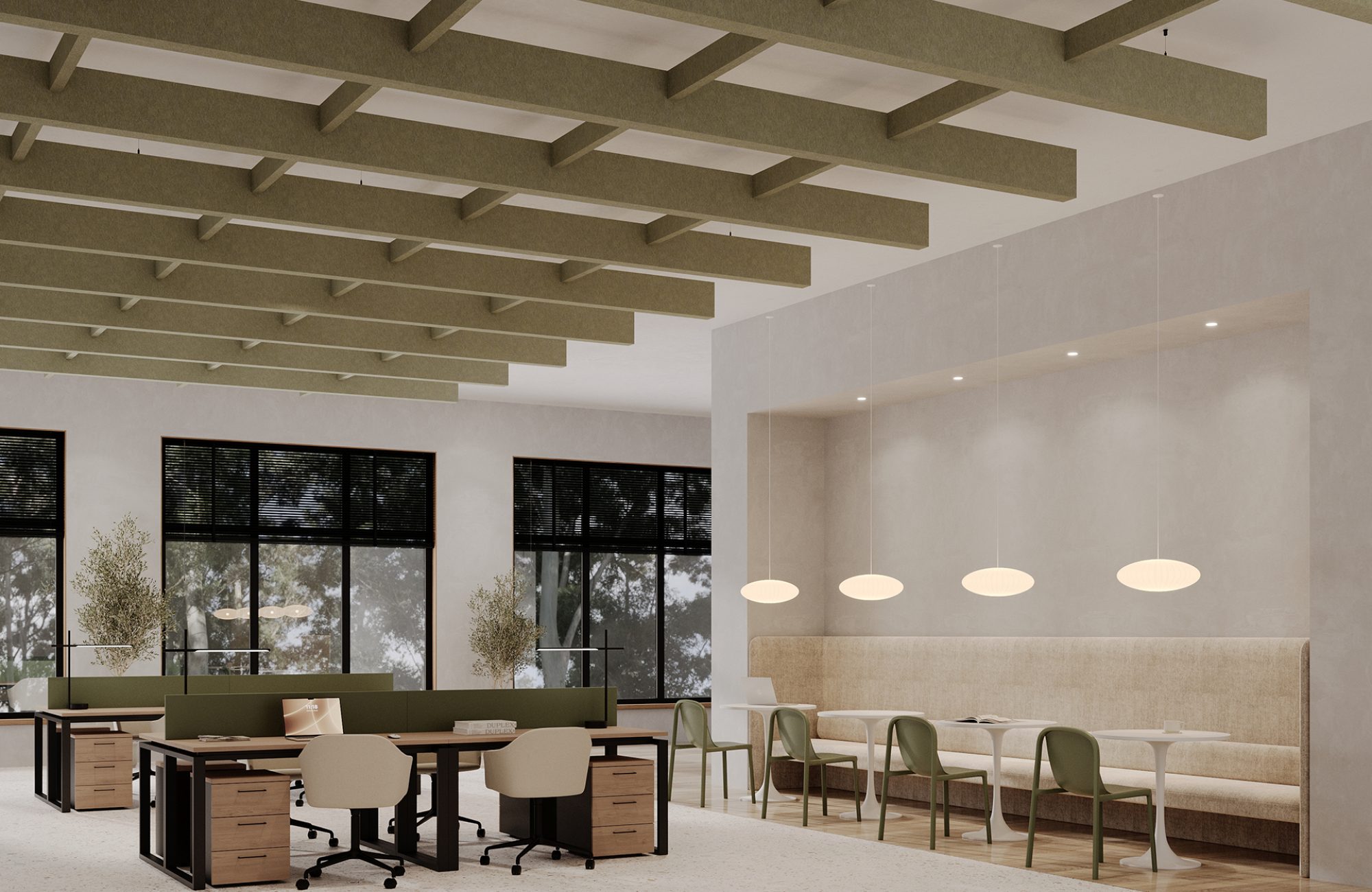 Framework Frameless Ceiling Grids | Pistachio | Premier Collection