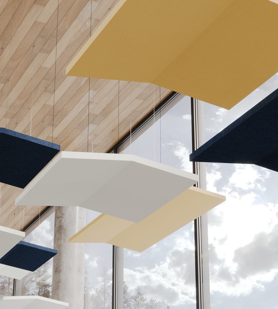 Rooftop, Gable Ceiling Clouds | Midnight, White, Peppercorn | Premier Collection