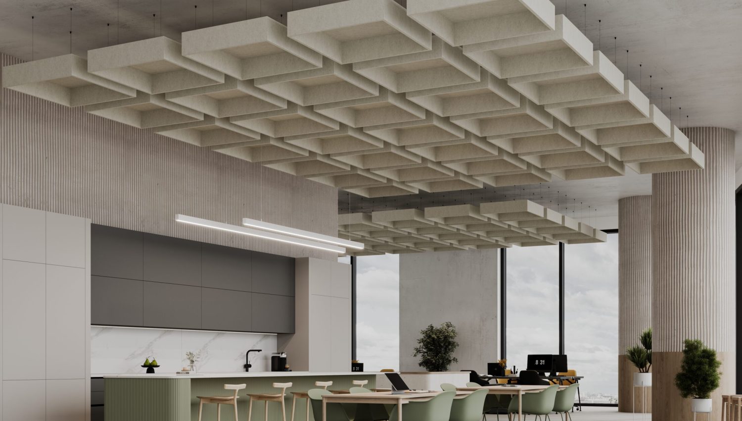 Pan Ceiling Clouds | Almond | Premier Collection