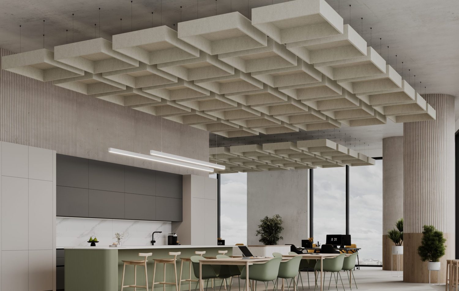 Pan Ceiling Clouds | Almond | Premier Collection