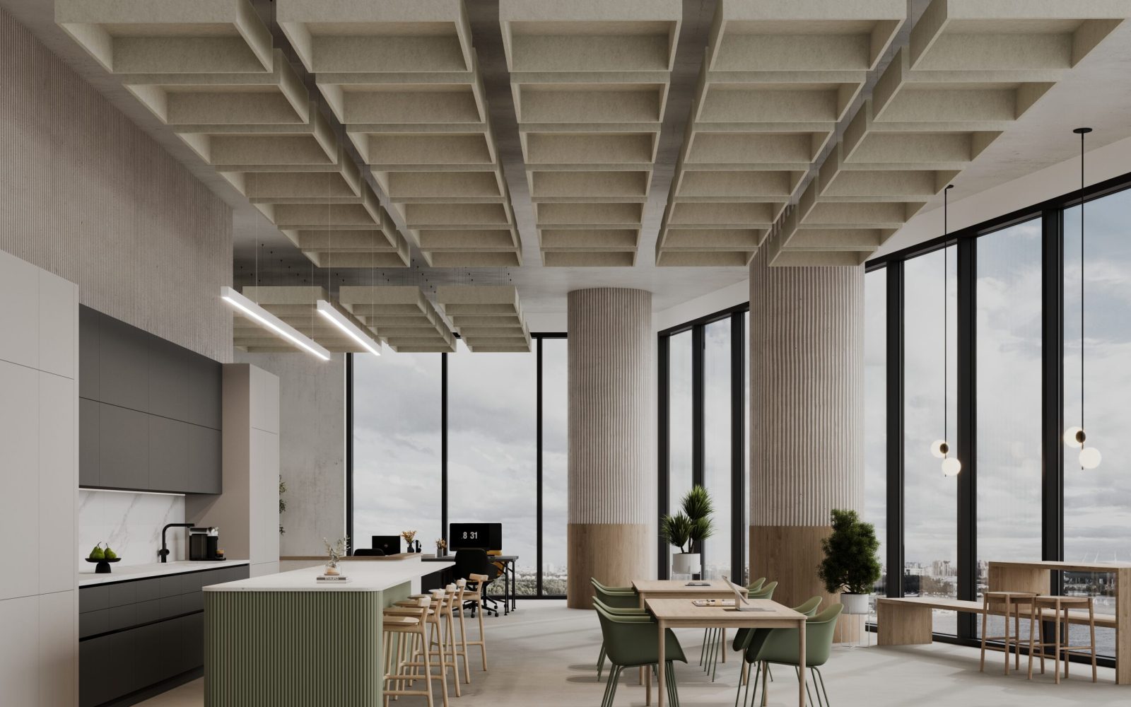 Pan Ceiling Clouds | Almond | Premier Collection