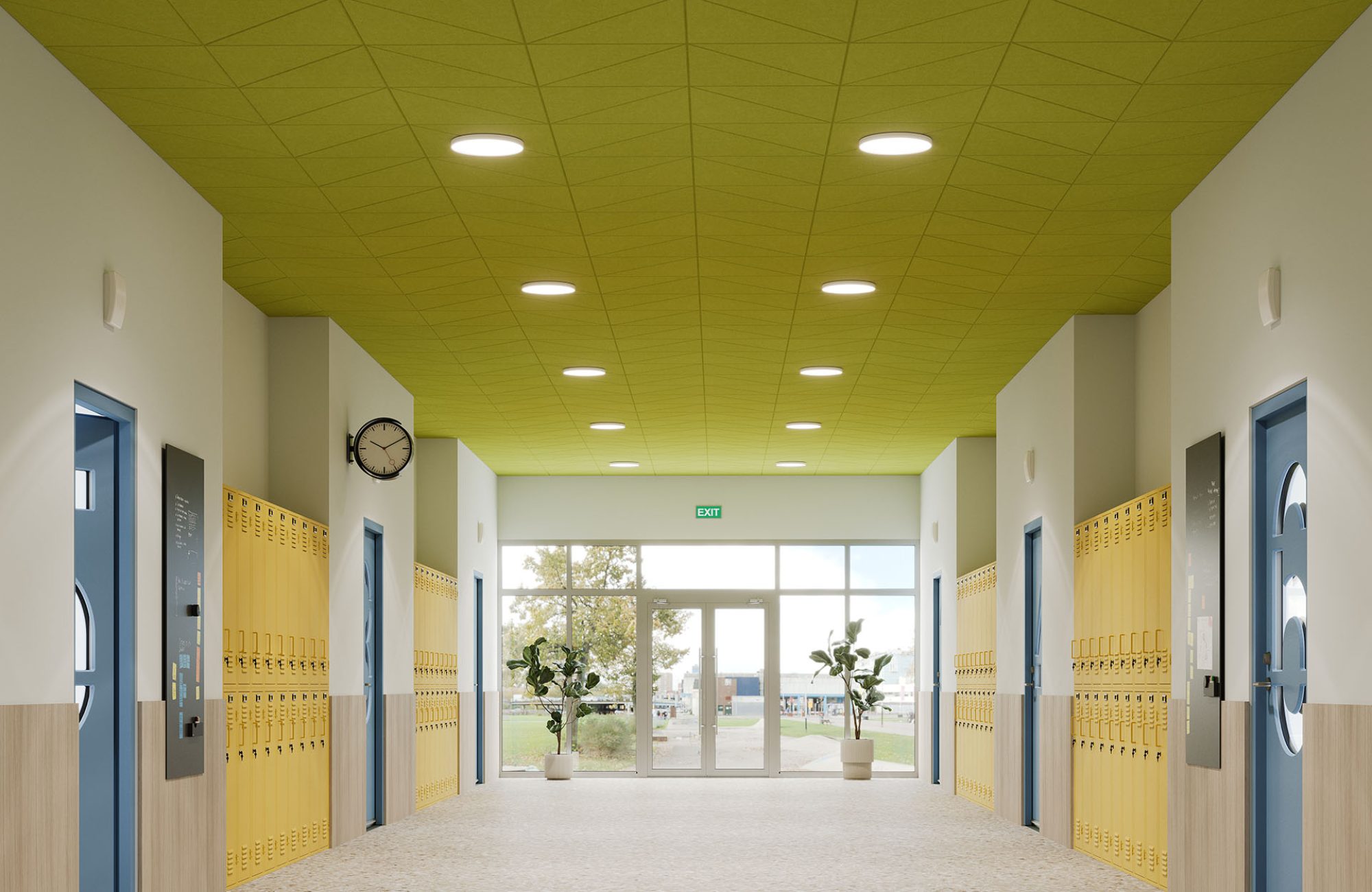 Fracture, Half Ceiling Panels | Wasabi | Premier Collection
