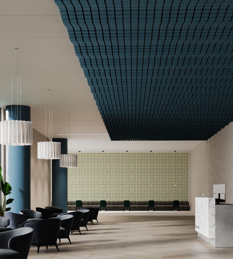 Vista, Mountain Ceiling Frame | Denim | Premier Collection