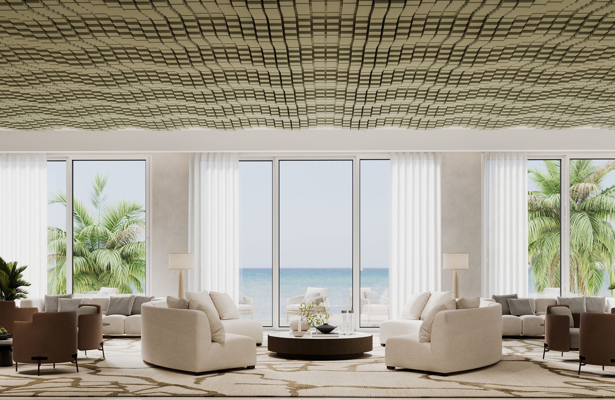 Vista, Oceanic Ceiling Frame | Celery | Premier Collection