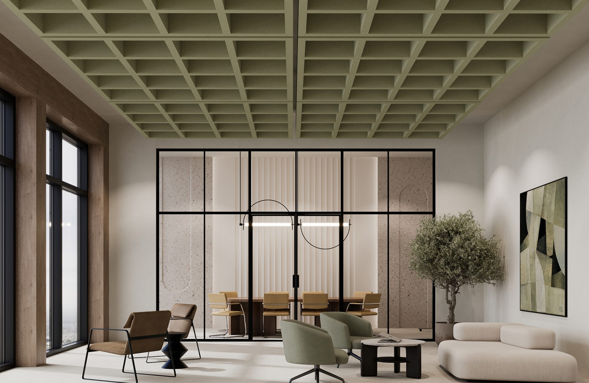 Framework Open Ceiling Grids | Celery | Premier Collection