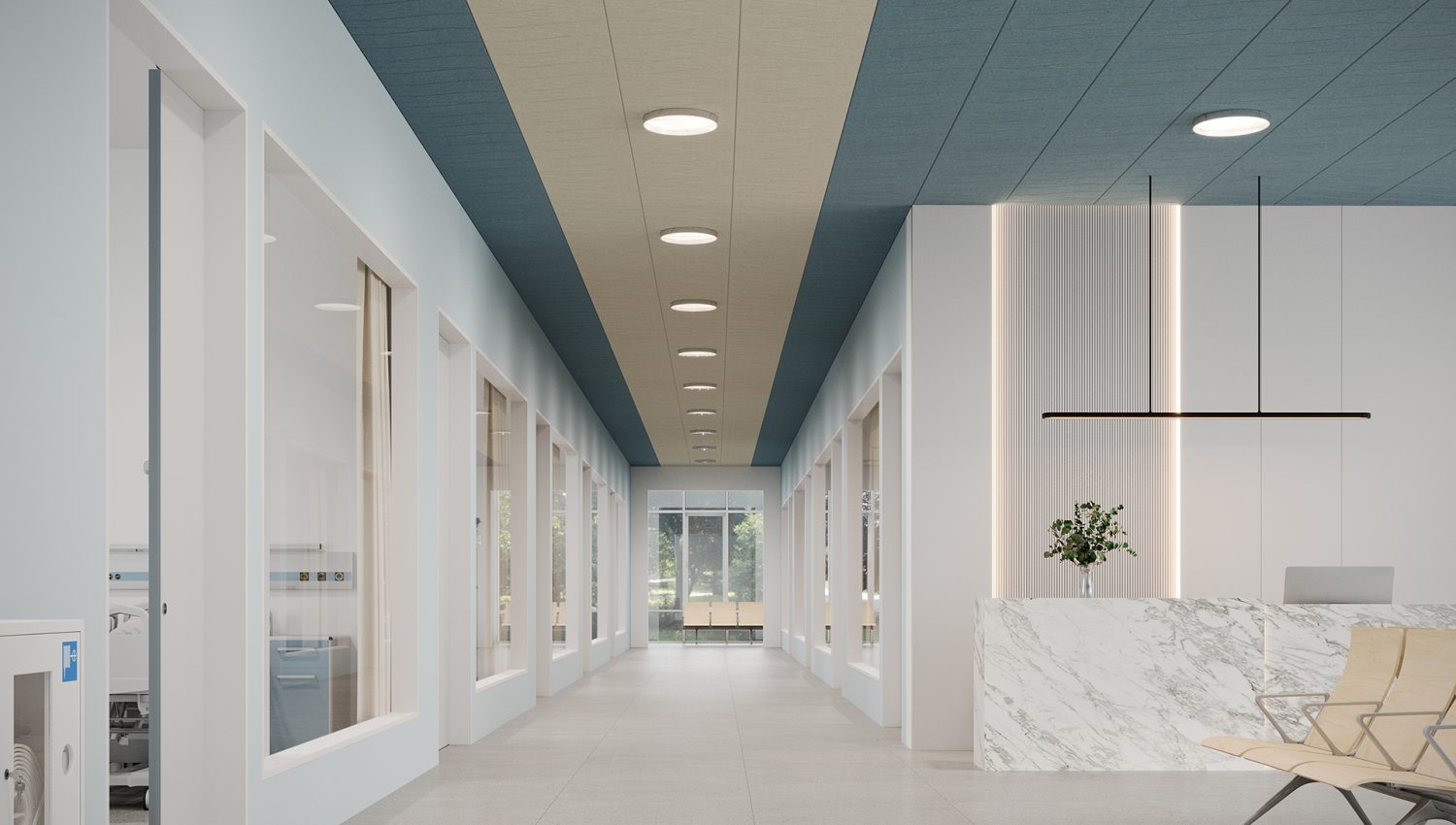 Fracture, Ornamental Ceiling Panels | Almond, Stonewash | Premier Collection