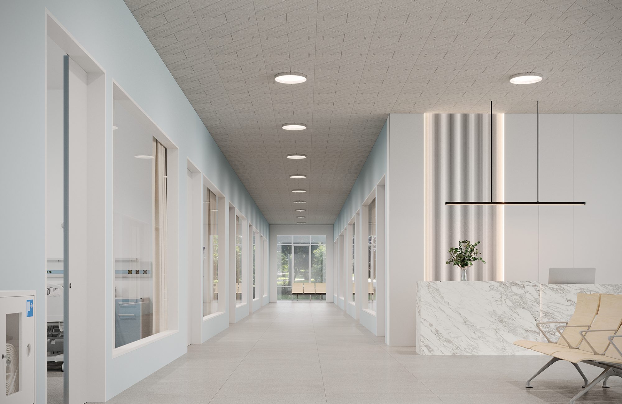 Fracture, Quilted Ceiling Panels | Platinum | Premier Collection