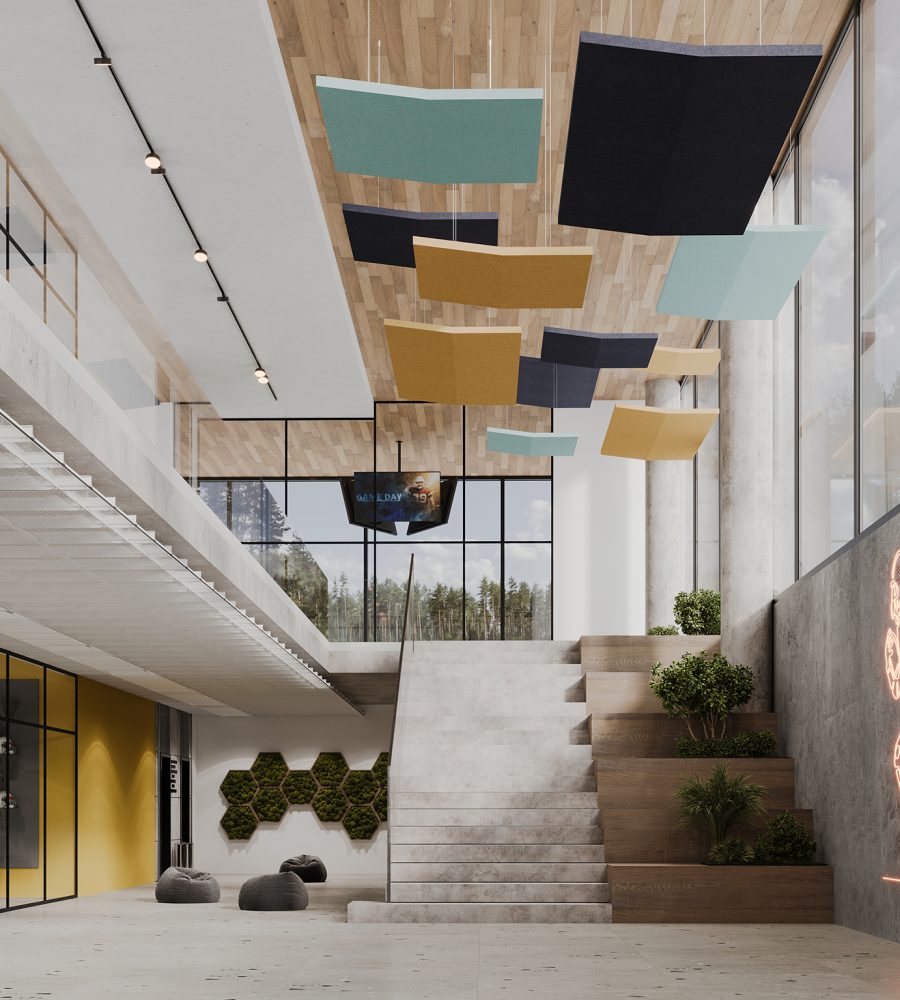 Rooftop, Saltbox Ceiling Clouds | Flint, Turmeric, SeaSalt | Premier Collection