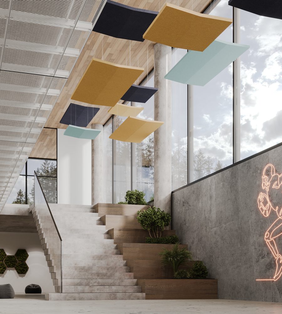 Rooftop, Saltbox Ceiling Clouds | Flint, Turmeric, SeaSalt | Premier Collection