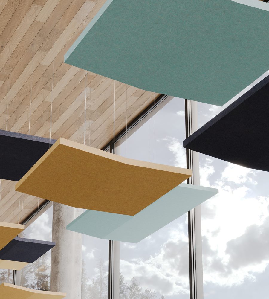 Rooftop, Saltbox Ceiling Clouds | Flint, Turmeric, SeaSalt | Premier Collection
