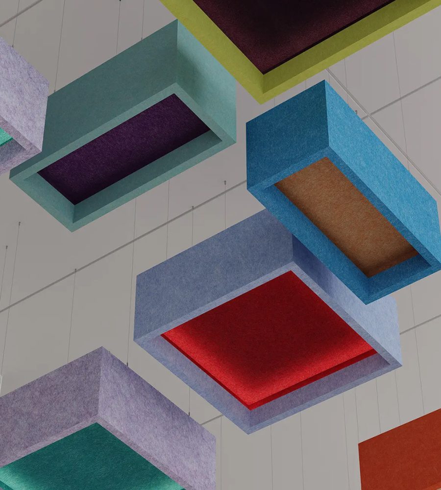 Blox, Shallow Ceiling Clouds | Azure, Peach, Lilac, Peacock, Wheat, Kale, Valentine, Carrot, Sea Salt, Berry, Periwinkle, Currant, Wasabi, Shiraz | Premier Collection