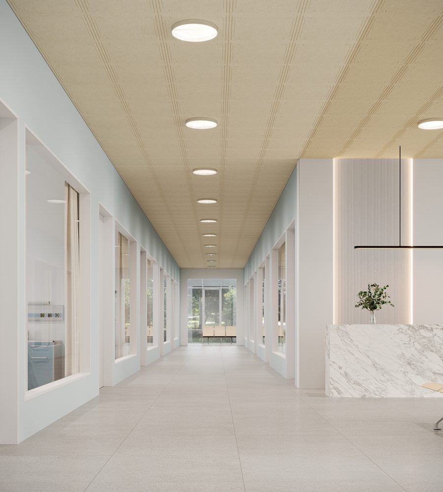 Fracture, Stamped Ceiling Panels | Ivory, Pearl | Premier Collection