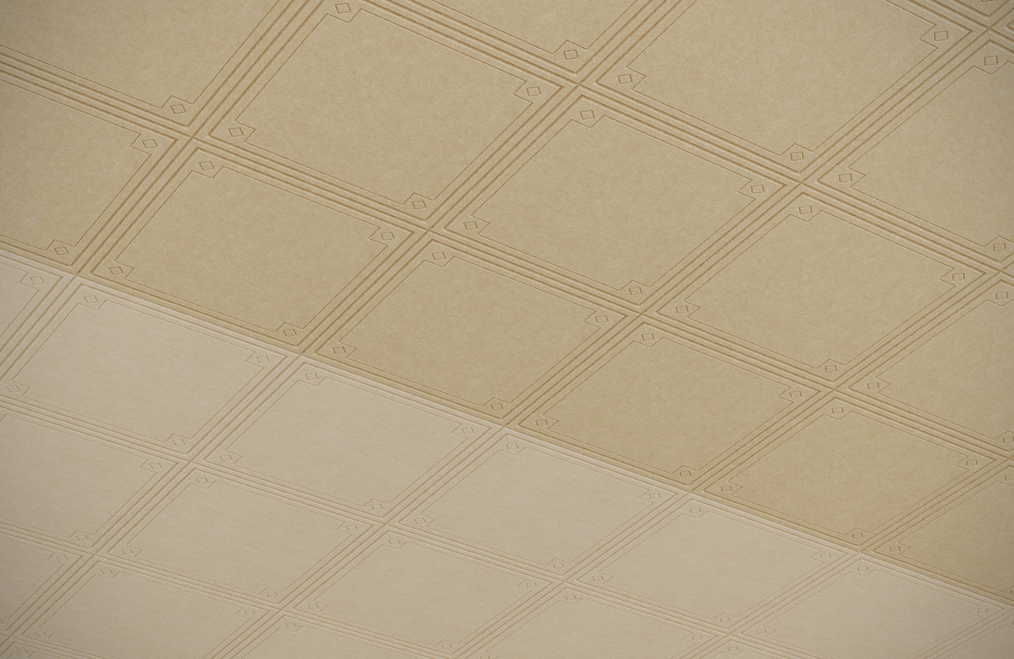 Fracture, Stamped Ceiling Panels | Ivory, Pearl | Premier Collection