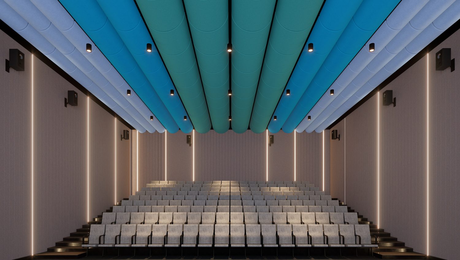 Swing Ceiling Clouds | Peacock, Azur, Periwinkle | Premier Collection